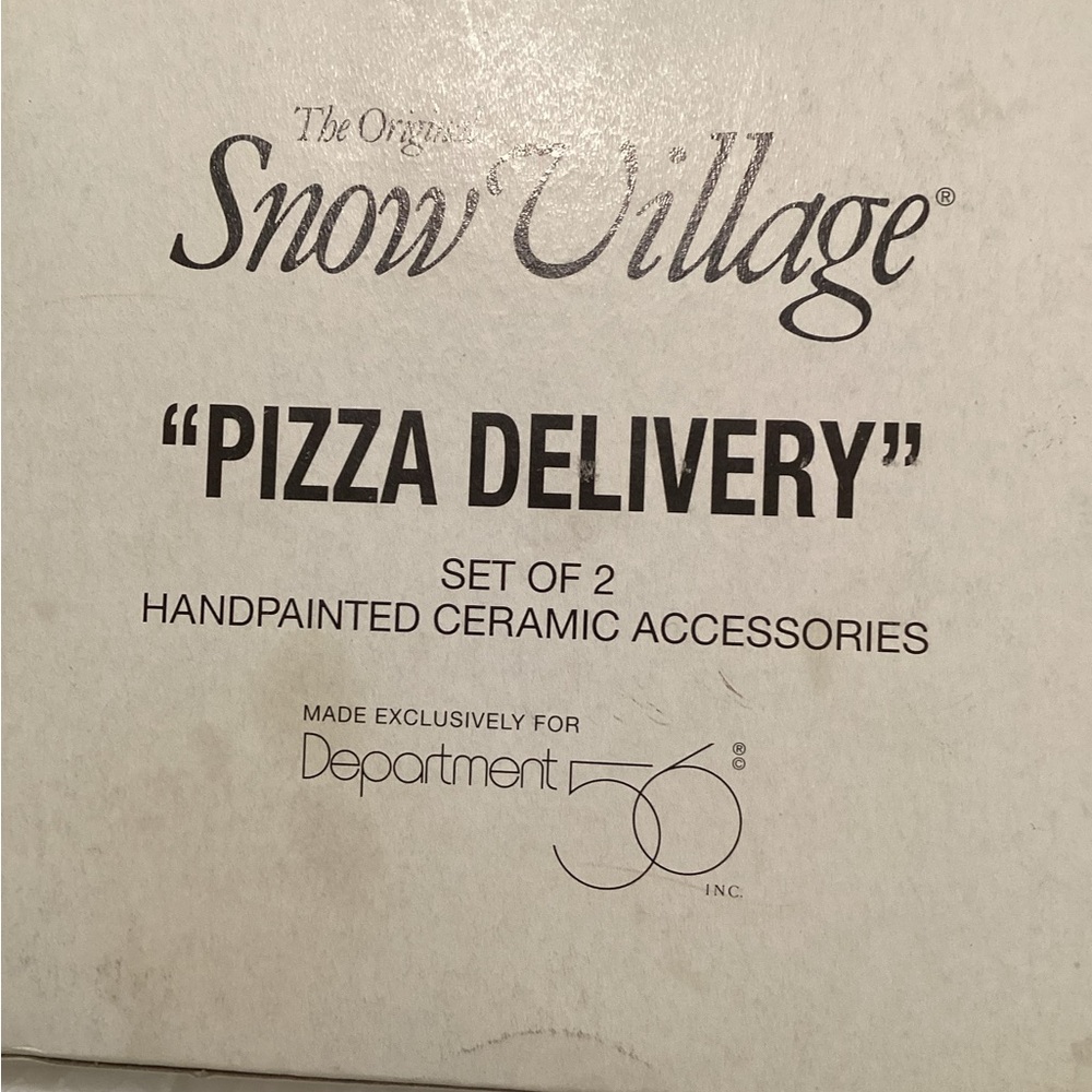 Department 56 Pizza Delivery set retired - Picture 9 of 9